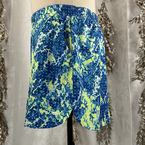 Slazenger XXL Plus Size Golf‎ Skort Blue Yellow Print Pockets Activewear Resort - Picture 6 of 12